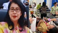 Foto Kolase - Perwakilan Yayasan Magnolia Champaca Virginiana bernama Louice Cristiana dan sejumlah siswa keracunan MBG di Tator