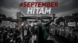 Ilustrasi September Hitam (Visual AI)