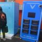 Stasiun penukaran baterai (Battery Swap Station/BSS) untuk motor listrik VinFast. Keberadaan fasilitas ini dikeluhkan konsumen di Gowa dan Maros karena sulit ditemukan, tidak sesuai dengan informasi pemasaran saat pembelian.