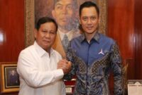 Prabowo Subianto bersama Ketua Umum Partai Demokrat Agus Harimurti Yudhoyono (AHY) (Foto : Ist)