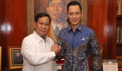 Prabowo Subianto bersama Ketua Umum Partai Demokrat Agus Harimurti Yudhoyono (AHY) (Foto : Ist)