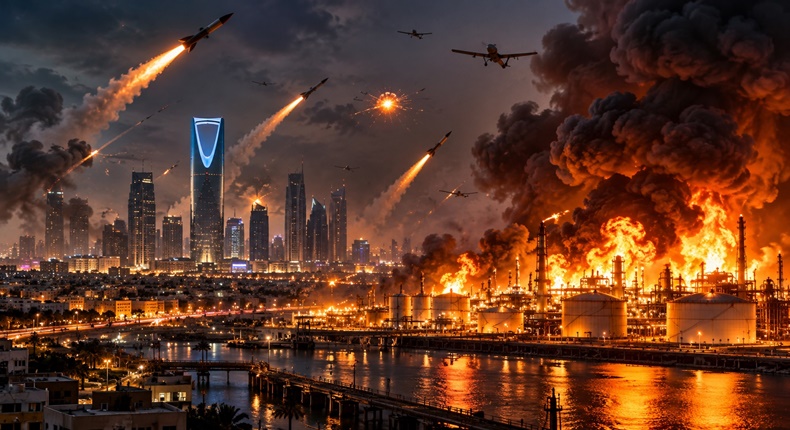 Houthi Gempur Habis-habisan Arab Saudi, Kilang Minyak Ras Tanura Terbakar
