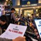 Ilustrasi penindakan balap liar di Gowa yang menuai sorotan terkait denda hingga Rp3 juta dan mekanisme pembayaran melalui BRIVA. (Visual AI). 