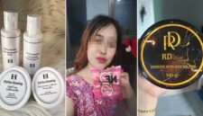 Foto kolase - Tersangka owner NF Beautycare dan kosmetik ilegal Firfin Glowing hingga RD Viral