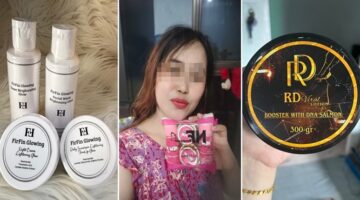 Foto kolase - Tersangka owner NF Beautycare dan kosmetik ilegal Firfin Glowing hingga RD Viral 