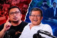 Feri Amsari dan Rocky Gerung (Visual AI)