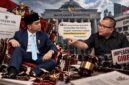 Ilustrasi Gibran yang menghadapi desakan proses pemakzulan pasca putusan MK, sementara Denny Indrayana mendorong DPR menempuh mekanisme konstitusional sesuai UUD 1945 (Visual AI)