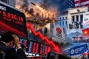 Ilustrasi penurunan IHSG sebesar 2,59% ke level 5.936,14 akibat tekanan sentimen geopolitik Timur Tengah dan kekhawatiran inflasi Amerika Serikat yang memicu aksi jual di pasar saham Indonesia. (Visual AI)