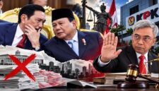 Luhut Binsar Pandjaitan tampak berbincang dengan Presiden Prabowo Subianto, sementara Ketua KPK Setyo Budiyanto menegaskan penolakannya terhadap usulan penghapusan unsur kerugian negara dalam penanganan tindak pidana korupsi. (Ilustrasi AI)