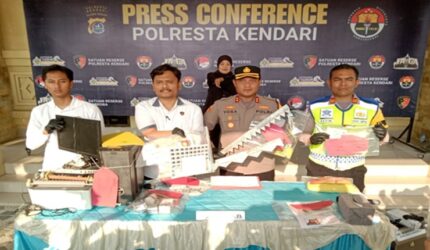 Tiga Pemalsu STNK di Kendari Diringkus, Duit Haram Dipakai Beli Sabu dan Judol