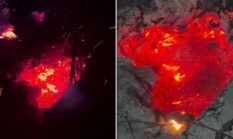Ngeri! Rongga Bara Karhutla Kalteng Menganga, Muncul Lubang Api Bawah Tanah