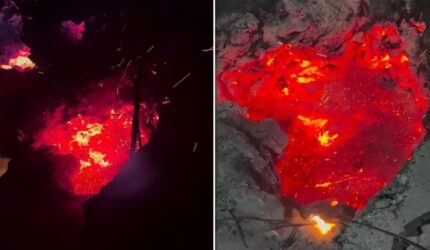 Ngeri! Rongga Bara Karhutla Kalteng Menganga, Muncul Lubang Api Bawah Tanah
