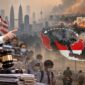 Ilustrasi kabut asap karhutla Indonesia yang memicu ancaman gugatan kompensasi dari Malaysia. (Visual AI)