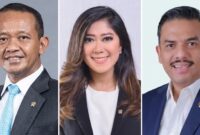 Tiga menteri kabinet yang disorot dan dinilai layak diberi rapor merah oleh Partai Gerindra terkait kinerja serta implementasi kebijakan publik. Menteri ESDM Bahlil Lahadalia (kiri), Menteri Komdigi Meutya Hafid (tengah) dan Menteri UMKM Maman Abdurrahman (kanan). (Foto kolase)