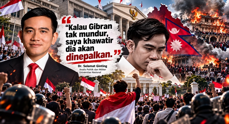 Pengamat Peringatkan Risiko “People Power Di-Nepal-kan” Jika Gibran Tak Mundur