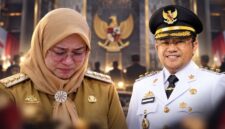 Sitti Husniah Talenrang dan Darmawangsyah Muin menyusul terbitnya SK Kemendagri terkait pemberhentian Bupati Gowa dan penunjukan Darmawangsyah Muin sebagai Plt Bupati Gowa (Visual AI)