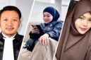 Kuasa hukum RA, Wawan Nur Rewa (kiri), tersangka penipuan dan penggelapan Andi Hudayani Agung (AHA, tengah), dan Riski Amaliyah (RA, kanan). (Foto kolase).