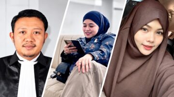 Kuasa hukum RA, Wawan Nur Rewa (kiri), tersangka penipuan dan penggelapan Andi Hudayani Agung (AHA, tengah), dan Riski Amaliyah (RA, kanan). (Foto kolase).