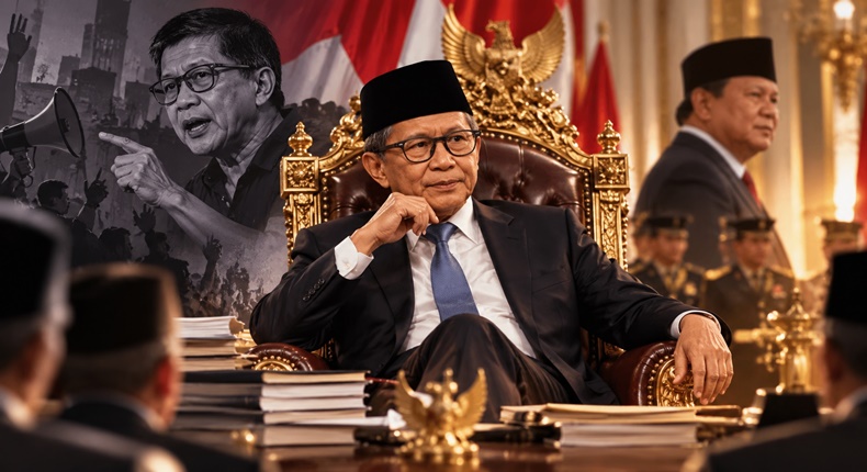 Kritikus Akal Sehat Rocky Gerung Dilantik Prabowo, Netizen : Si Paling “Dungu” Takluk