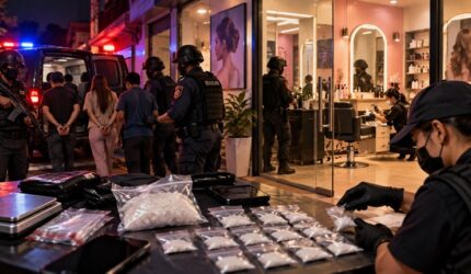Gudang Sabu Berkedok Salon di Makassar Digerebek Polisi, 4 Orang Diciduk