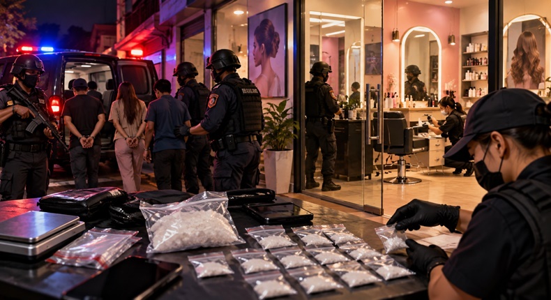 Gudang Sabu Berkedok Salon di Makassar Digerebek Polisi, 4 Orang Diciduk
