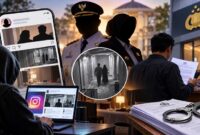 Ilustrasi dugaan skandal perselingkuhan pejabat daerah yang viral di media sosial dan berujung laporan polisi terhadap admin akun Lambe Turah Bone. (Visual AI)