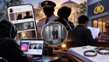 Ilustrasi dugaan skandal perselingkuhan pejabat daerah yang viral di media sosial dan berujung laporan polisi terhadap admin akun Lambe Turah Bone. (Visual AI)
