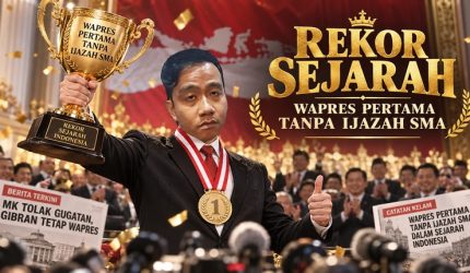 Ilustrasi Wapres Gibran Ukir Sejarah Indonesia (Visual AI)