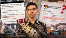 Ilustrasi bantahan Gibran Rakabuming Raka pada 2015 bahwa dirinya berkuliah di Singapura, bukan Australia (Visual AI)
